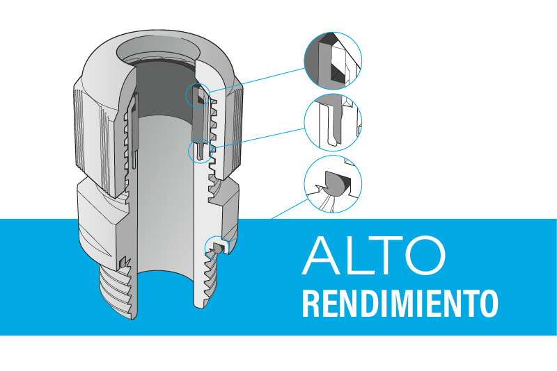 El prensaestopas de alto rendimiento